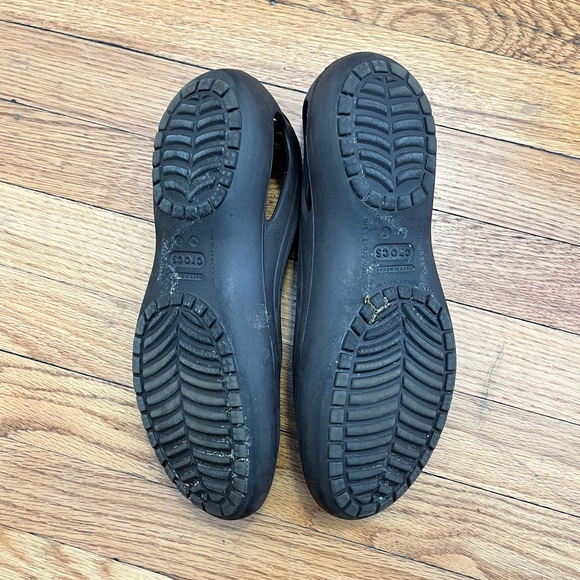 Dark Brown Crocs Kadee Ballet Flats - Picture 2 of 2